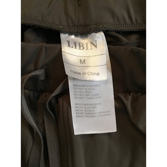 LIBIN - WOMENS GREEN LIGHT WEIGHT PULLOVER ELASTIC WAIST PANTS SIZE MEDIUM - Picture 4 of 8